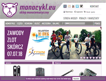 Tablet Screenshot of monocykl.eu